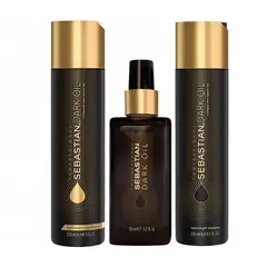 SEBASTIAN - - Dark Oil Shampoo 250ml + Acondicionador 250ml + Oil 95ml