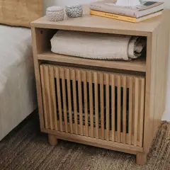 VENTITAS HOME - Mesa de Noche de Madera Pandora