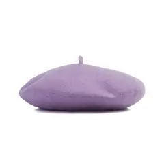 KAST PE - Boina Francesa de lana para Mujer Lila