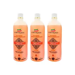 LA BRASILIANA - Shampoo Antiresiduo Limpieza Profunda 1Lt 3 Unidades