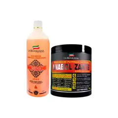 LA BRASILIANA - Shampoo Limpieza Profunda meno + Máscara Anabolizante