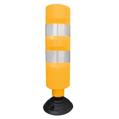 QRUBBER - Hito tubular flexible PVC 83cm Amarillo