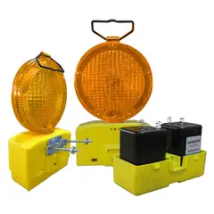QRUBBER - Lámpara destellante de polietileno con batería
