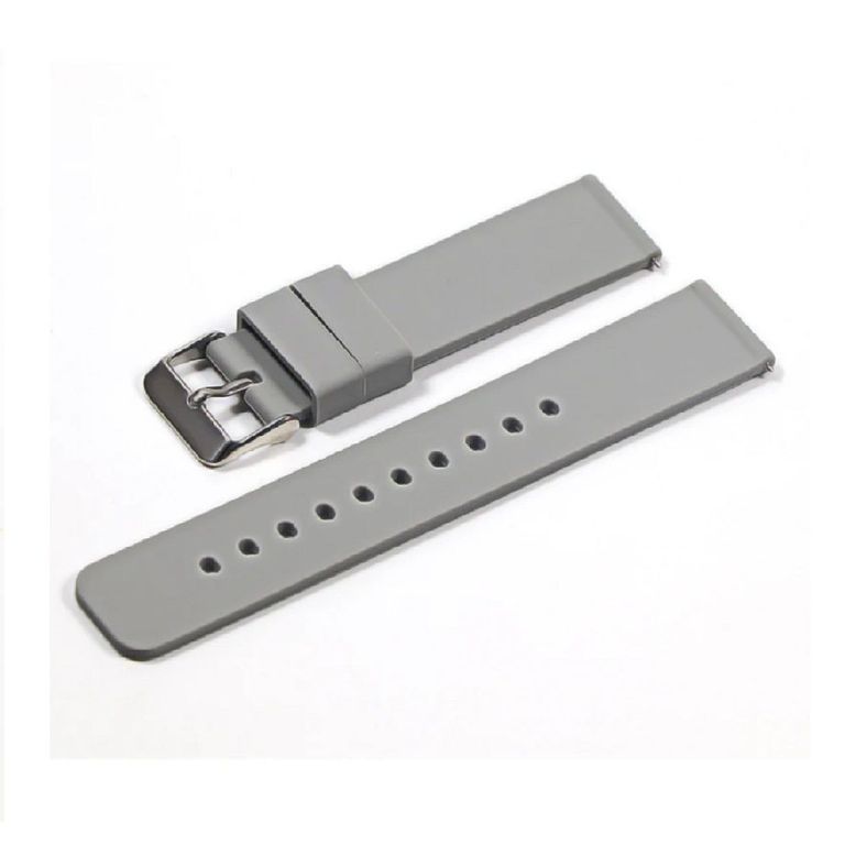 CORREA DE SILICONA LISA DE 22MM GRIS