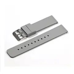 GENERICO - CORREA DE SILICONA LISA DE 22MM GRIS