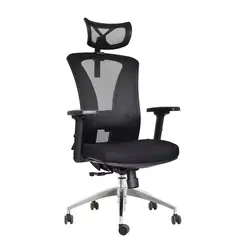 OFIDEAS - Silla Ergonomica Versalles Negro Con Cabecero