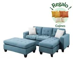 GENERICO - Seccional Derecho Brasilia 4 Cuerpos + Baúl de Regalo - Turquesa
