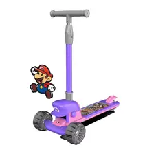 GENERICO - SCOOTER PLEGABLE DE 3 RUEDAS CON MÚSICA – MODELO MARIO