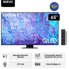 SAMSUNG - Televisor Smart TV 65 QLED 4K QN65Q80CAGXPE