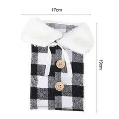 GENERICO - CUBIERTA DE BOTELLA DE VINO PARA LA NAVIDAD - PLOMO