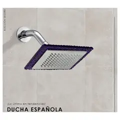 GENERICO - Difusor Cabeza Ducha Española 6" para agua caliente y fría