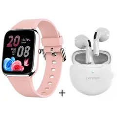 LENOVO - Y9PRO reloj inteligente deportivo rosa + combo ht38 blanco