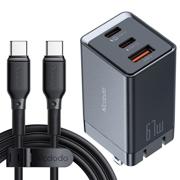 Cargador Pro - tipo C Y Usb 67W Reales - Laptops y smartphones