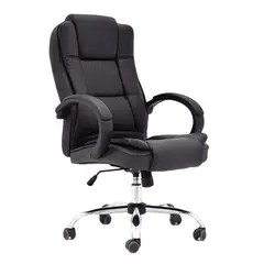 OFIDEAS - Silla Ergonómica Presidente Lexus Cuero Negro