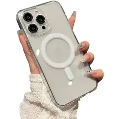 IMPORTADO MC - Case Funda para iPhone 13 Pro Max MagSafe Transparente