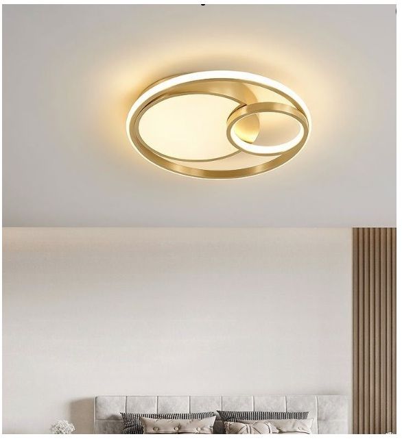 Lámpara de Techo Led Moderno 2 Anillos Incluye control remoto