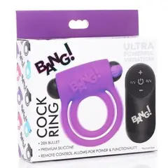 GENERICO - Anillo Vibrador Control Remoto Purpura
