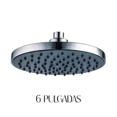 GENERICO - Difusor Cabeza Ducha Española 6" para agua caliente y fría