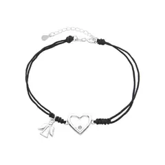 SANTORAL - Pulsera Angel Corazón - Hilo y Plata
