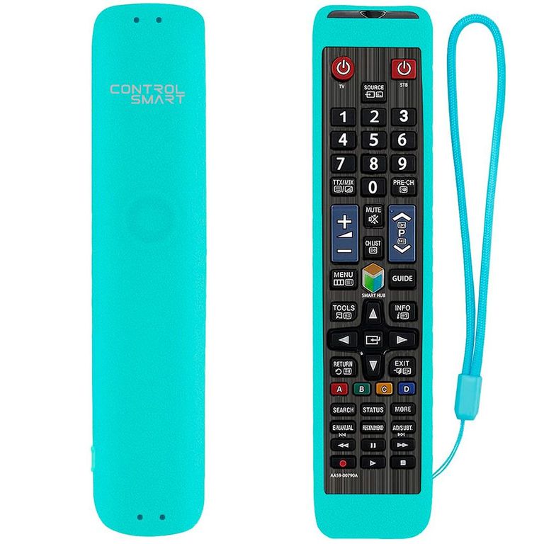 Funda De Silicona Para Control Samsung Smart Tv Grande Bn59-Celeste