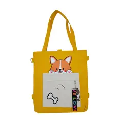 GENERICO - Bolso Kawaii Zorrito - Amarillo
