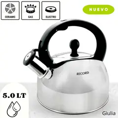 GARRA RECORDS - Tetera Giulia Acero Inoxidable 5 L