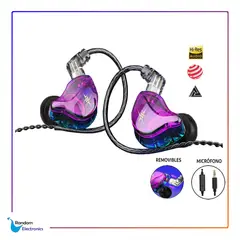 QKZ - ZXT AUDIFONOS HIFI ESTERO COLORFULL