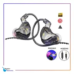 QKZ - ZXT AUDIFONOS HIFI ESTERO GRIS