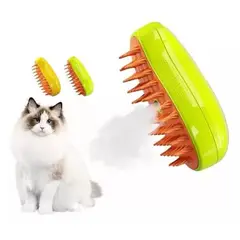 GENERICO - Cepillo peine a vapor para mascota salida usb.