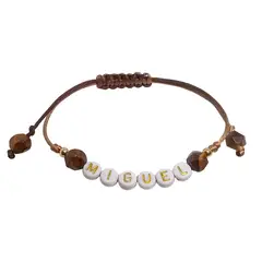 LUCYANA JOYAS Y ACCESORIOS - Pulsera para Hombre Letras Nombre Miguel