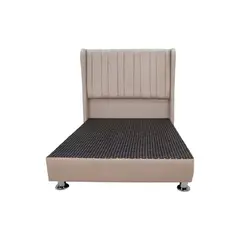 MUEBLES MACRUMO - Cama tapizada Barcelona en P - King - color beige