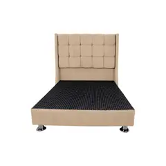 MUEBLES MACRUMO - Cama tapizada Atenas - 2 Plz - color beige