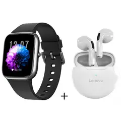 LENOVO - Y9PRO reloj inteligente deportivo Negro + combo ht38 blanco