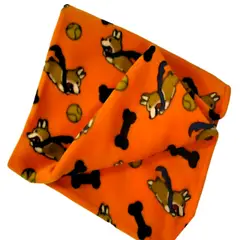 IDEAS PERFECTAS - Frazada Naranja Firulais de Polar