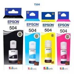 EPSON - Tinta Para T504 Pack x4 Colores CMYBK