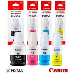 CANON - Tinta Para GI-10 Pack x4 colores CMYBK