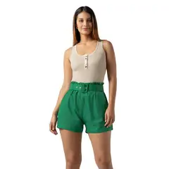 INDEMA - Polo de Hilo Sin Mangas Mujer Color Crema