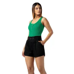INDEMA - Polo de Hilo Sin Mangas Mujer Color Verde