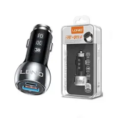 LDNIO - Cargador de Auto 30 Usb 38W + Cable Usb A Tipo C