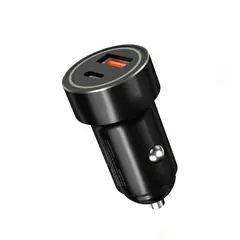 XO SIMPLE IS BEAUTY - Cargador de Carro XO CC32 Carga Rapida 20W + QC 30 Usb 1A + 1C - Negro