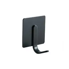 GENERICO - PERCHERO DE ACERO INOX NEGRO 5X5CM