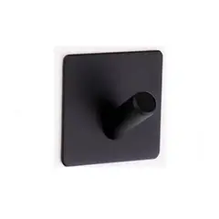 GENERICO - PERCHERO DE ACERO INOX NEGRO 5X5CM