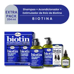 DIFEEL - EXTRA PACK - Biotina 354 ml SHAMPOO ACOND y ESTIM DE RAIZ