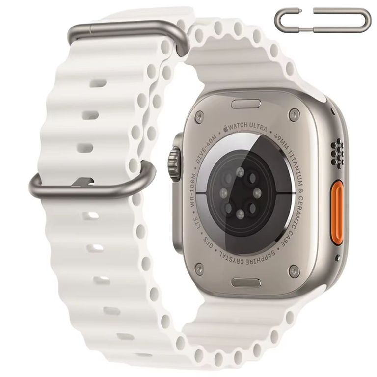 Correa Ocean Ultra para Apple Watch Color Blanco Hebilla Ajustable Titanio