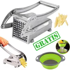 OEM - Cortadora Papas a La Francesa Picadora Pica Patata COLADOR Plegable