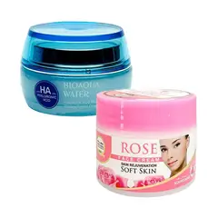 NEVADA NATURAL PRODUCTS - Crema facial extracto de Rosa + Crema Facial Hidratante HA