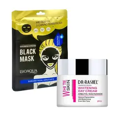 GENERICO - Crema Facial Blanqueadora de Dia + Mascarilla Negra Hidratante