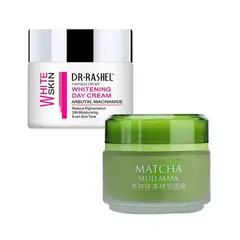 GENERICO - Crema Facial Blanqueadora de Dia + Mascarilla de Barro Matcha