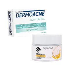 GENERICO - Crema Facial Extracto de Arroz + Jabón Facial Dermoacne