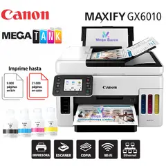 HP - Impresora Multifuncional de tinta continua Canon Maxify GX6010